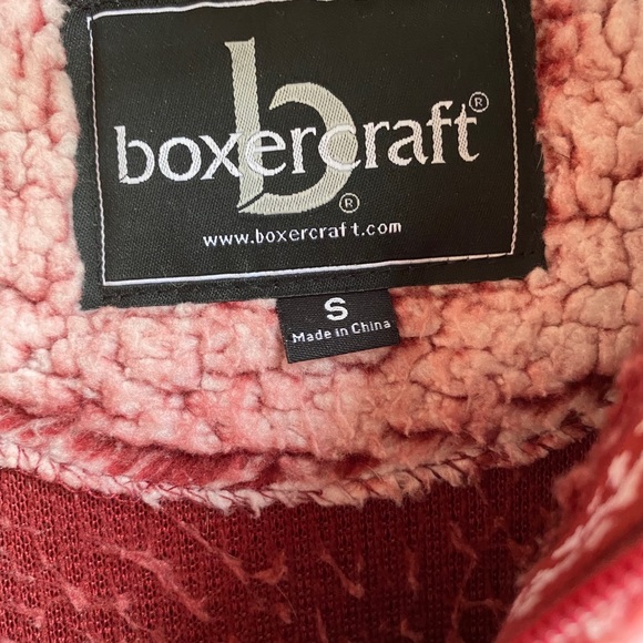 Maroon Sherpa Boxercraft quarter zip pullover - Picture 3 of 3